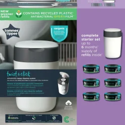 Twist & Click Starterset en 6 pak eco 1 set^Tommee Tippee Online