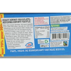Chocolade<Tonys Chocolonely Tony's Chocolonely Puur Original 180 gr