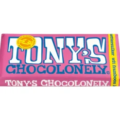 Tony's Chocolonely Wit Framboos Knettersuiker 180 gr^Tonys Chocolonely Outlet