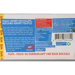 Sale Tony's Chocolonely Wit Original 180 gr Chocolade