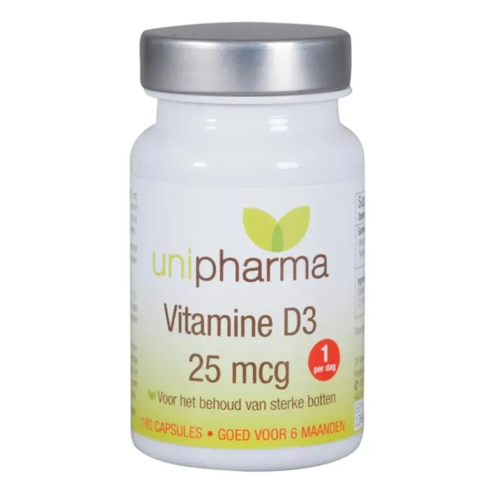 Vitamine D3 25mcg 180 capsules^Unipharma Outlet