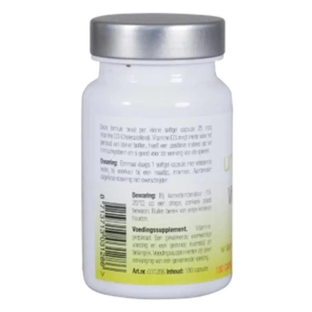 Vitamine D3 25mcg 180 capsules^Unipharma Outlet