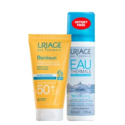 Zonbescherming<Uriage Bariésun Crème SPF 50+ 50 ml + Eau Thermale d' 50 ml 50 ml
