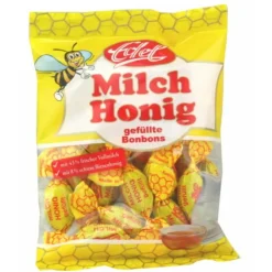 Snoep<Van vliet Honingbonbons Melk 90 gr