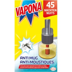 Anti-Mug Muggenstekker Navulling 45 nachten 18 ml^Vapona Discount