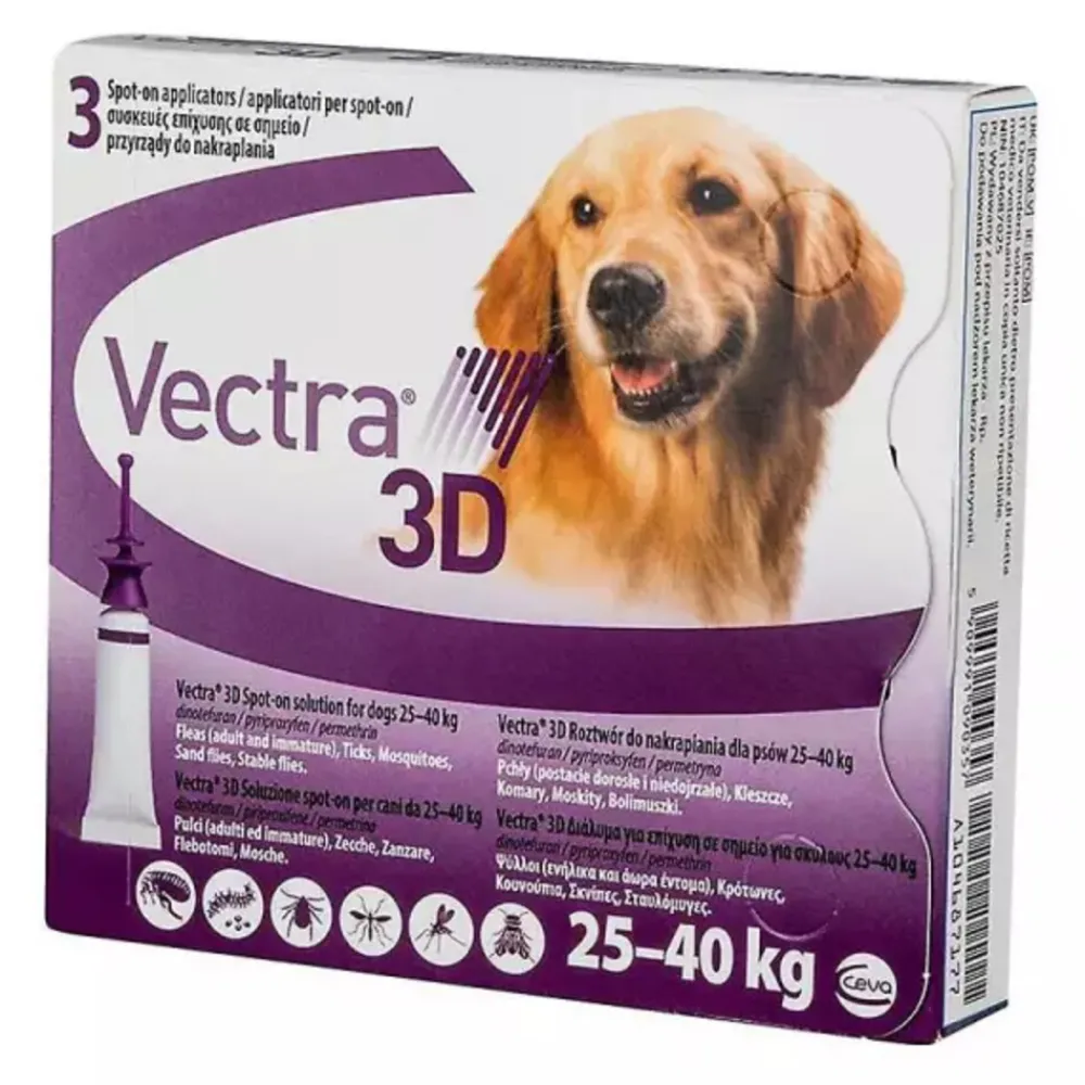 Anti-vlo & Teek 3D Hond L 25-40 kg 3 stuks^Vectra Sale