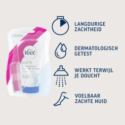 Hot In Shower Ontharingscrème Gevoelige Huid 150 ml Heren Scheren & Ontharen