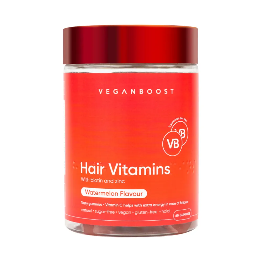 Hair Vitamins Watermeloen 60 gummies^Veganboost Online