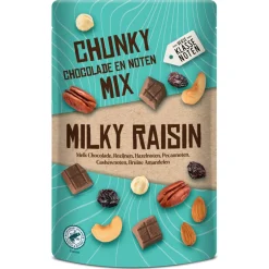 Best Chunky Chocolade en Noten Mix Milky Raisin 150 gr Noten