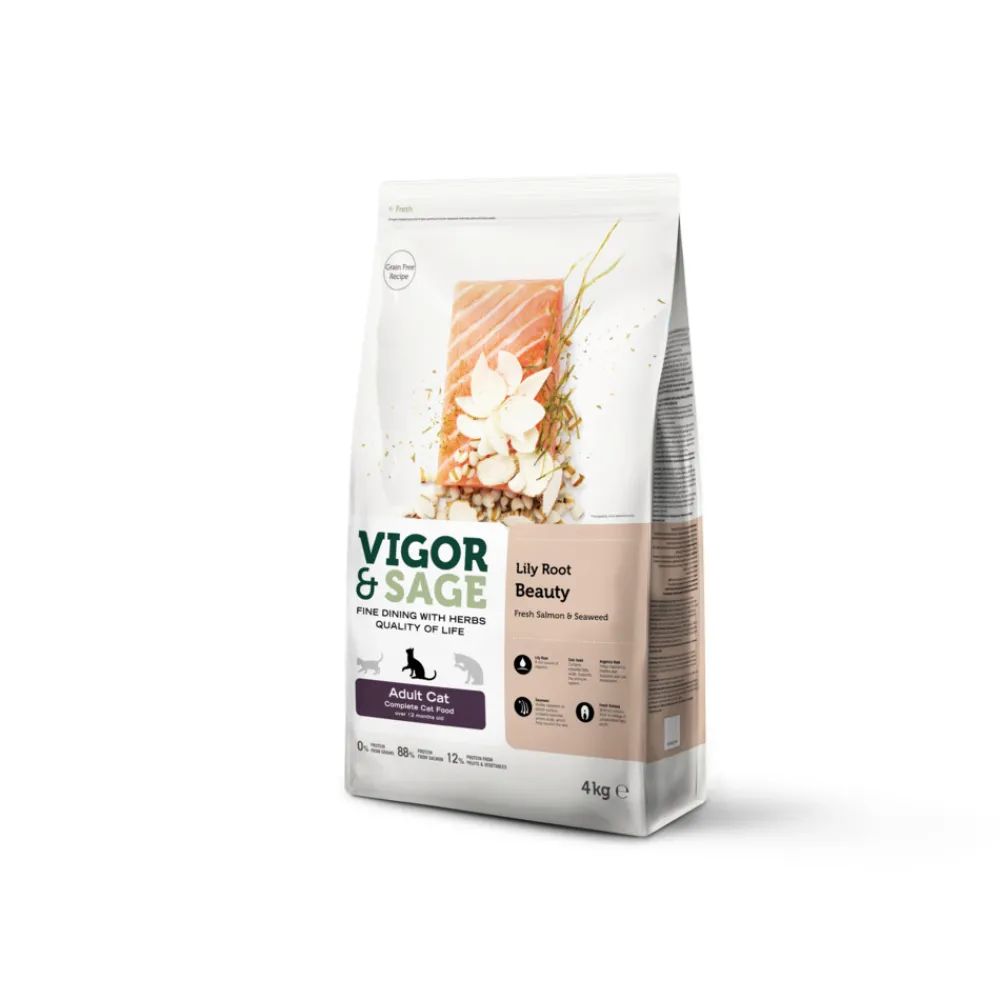 Kattenvoer<Vigor & Sage Kattenvoer Beauty Lily Root 4 kg
