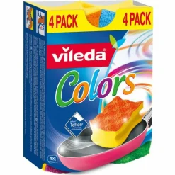 Sponzen<Vileda Schuursponzen Colors 4 stuks