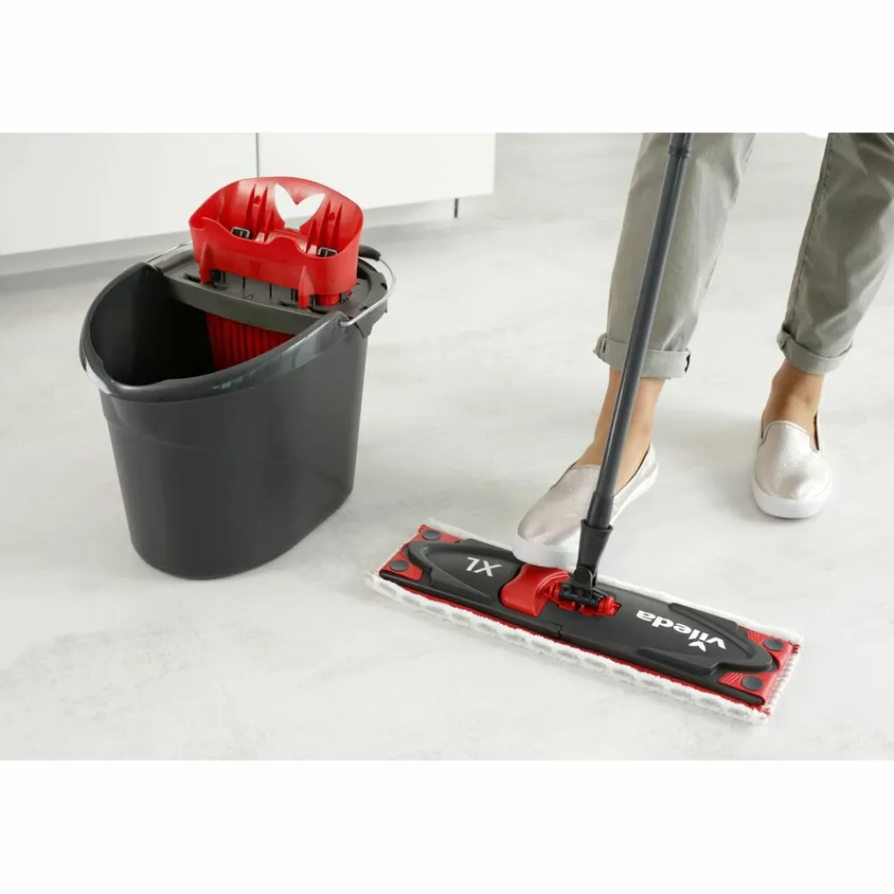 UltraMax Power 2in1 XL - Compleet systeem Zwart Rood Wit 1 set^Vileda Best