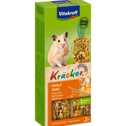 Hamster Kracker Honing - Spelt 2 stuks^Vitakraft Discount
