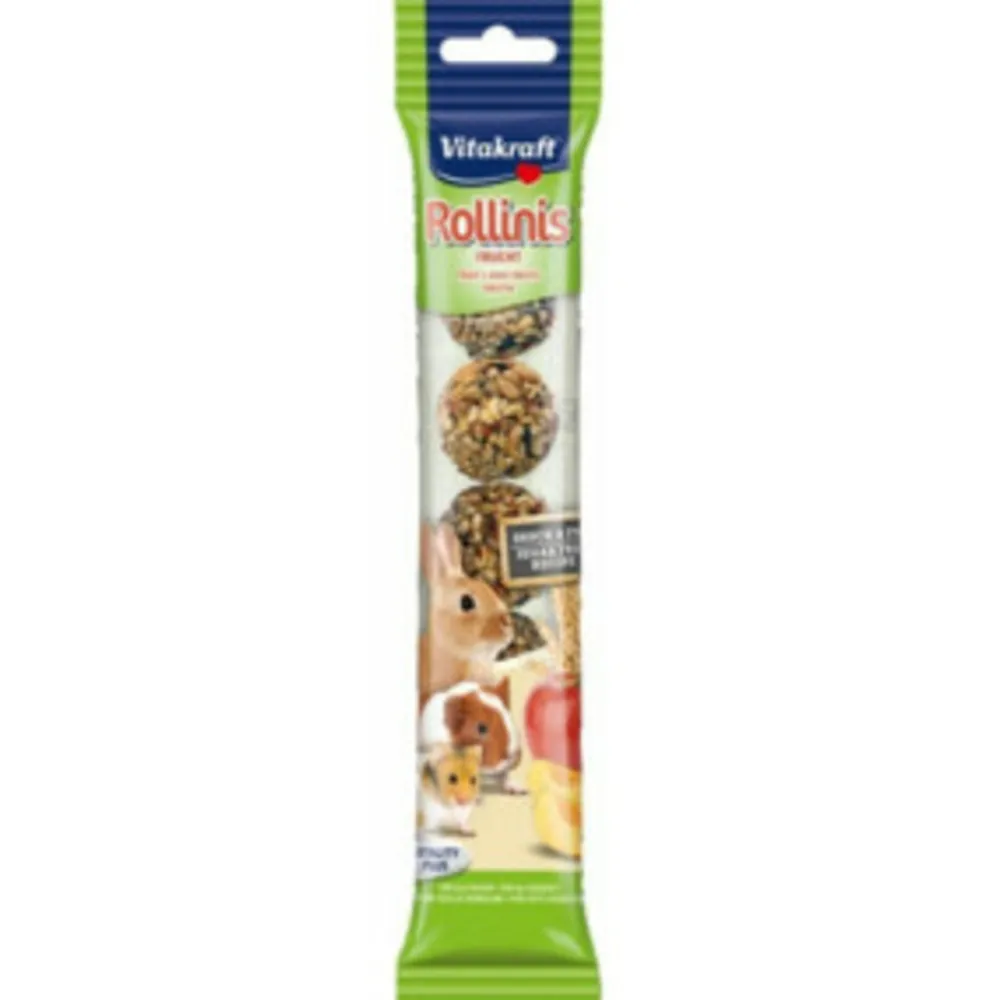 Snacks<Vitakraft Rollinis Knaagdier Fruitmix 48 gr