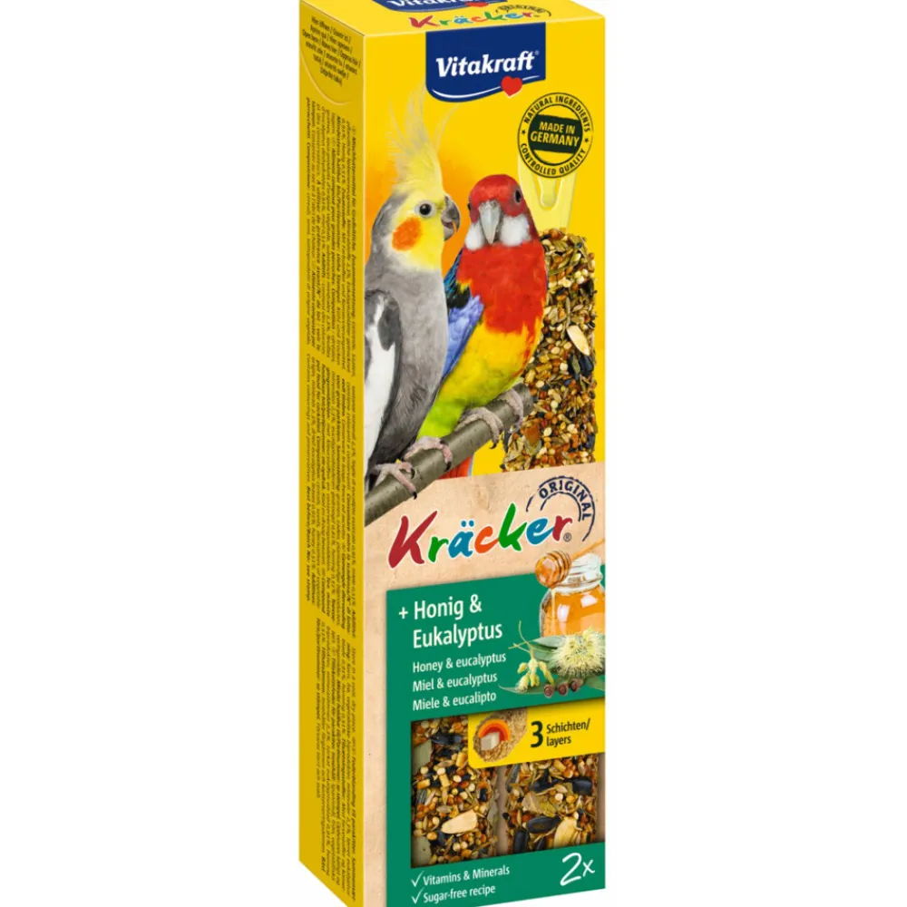 Valkparkiet Kracker Honing - Eucalyptus 2 stuks^Vitakraft Clearance
