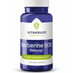 Hart, Bloed & Cholesterol<Vitakruid Berberine 500 Rebersa 60 vegacapsules