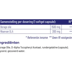 Borage Olie 60 softgels^Vitakruid Online