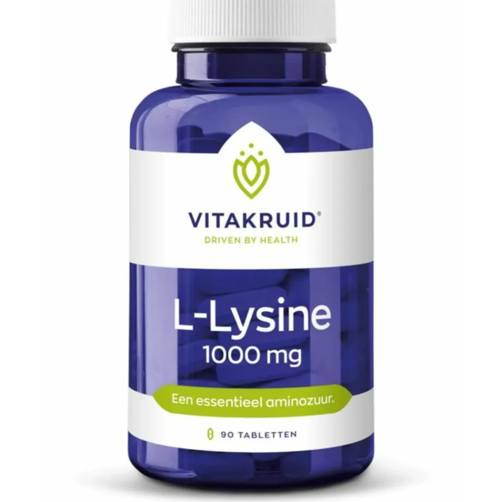 New L-Lysine 1000 mg 90 tabletten Speciale Bestanddelen