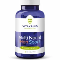 Vitaminen Man<Vitakruid Man Sport Multi Nacht 90 tabletten