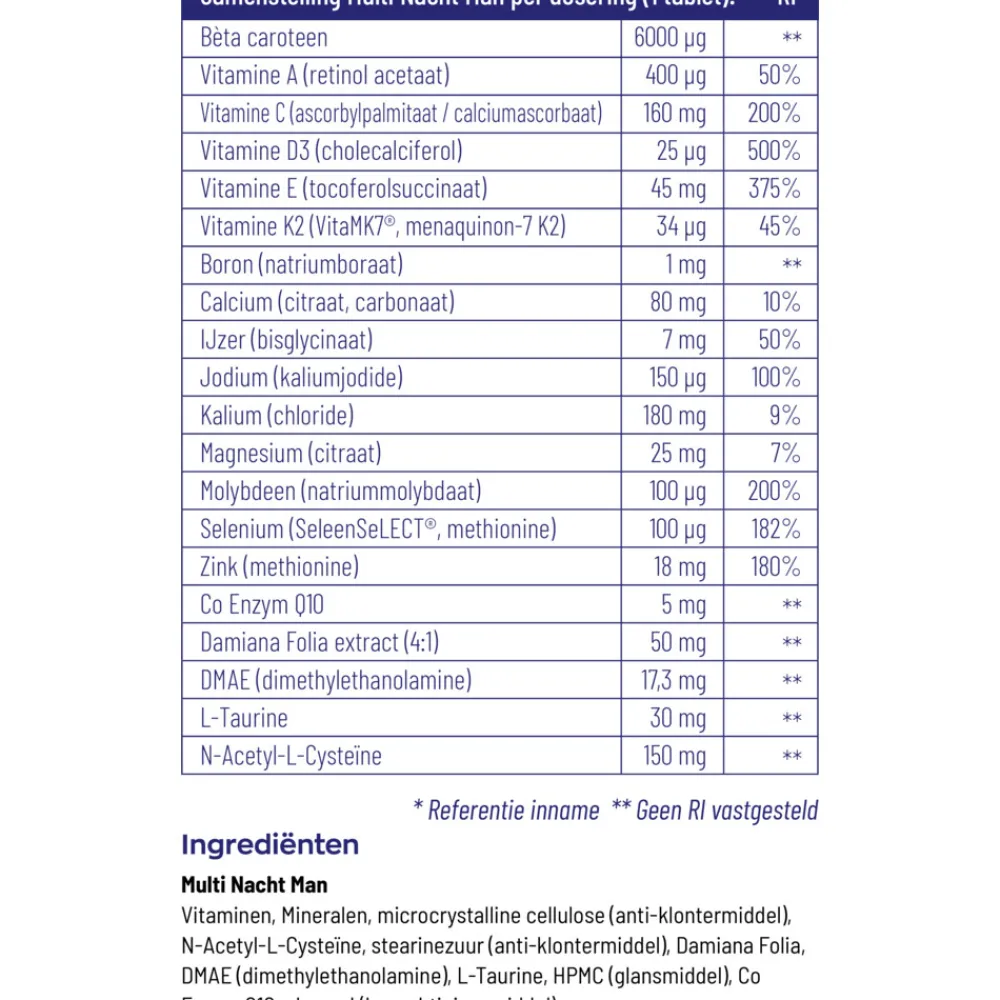 Sale Multi Dag Nacht Man 180 tabletten Vitaminen Man