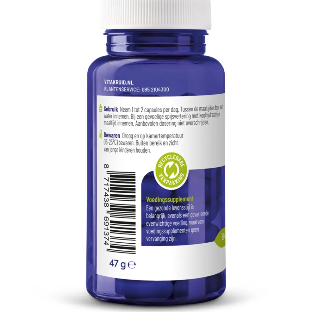 Speciale Bestanddelen<Vitakruid Nac 600 mg N-Acetyl-L-Cysteïne 60 vegacapsules