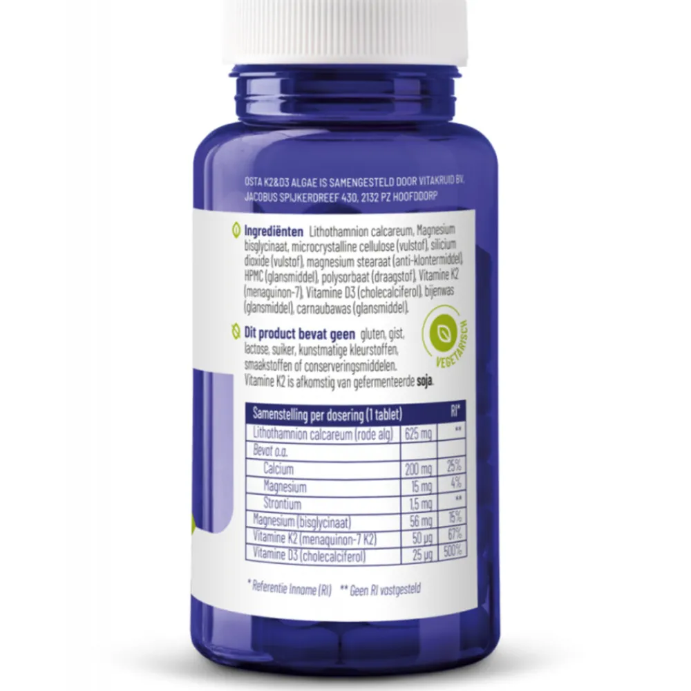 Osta K2 & D3 Algae 90 tabletten Vitaminen