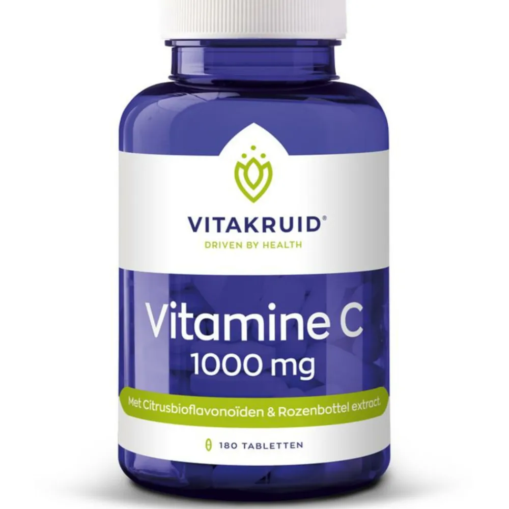 Vitaminen<Vitakruid Vitamine C 1000 mg 180 tabletten