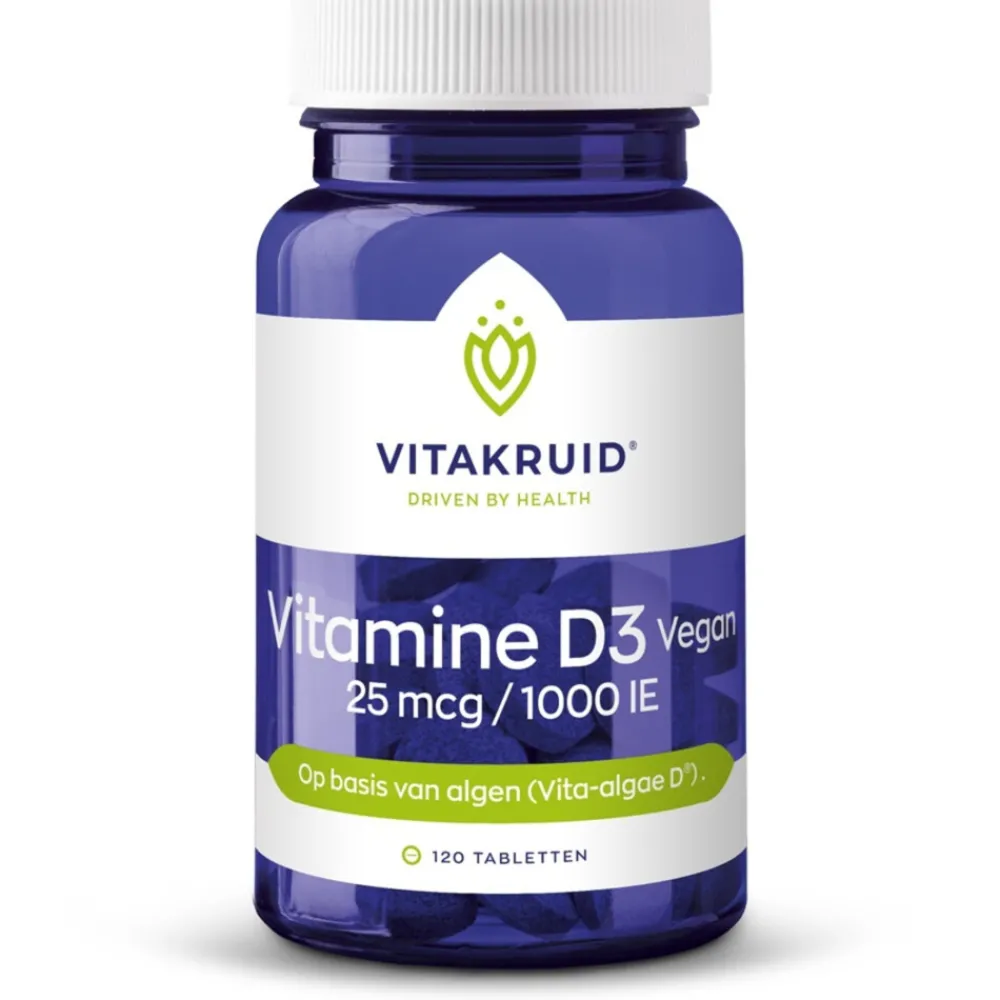 Sale Vitamine D3 25 mcg Vegan 120 tabletten Vitaminen