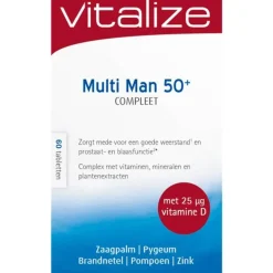 New Multi Man 50+ 60 tabletten Vitaminen Man|Vitaminen 50+
