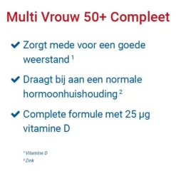 Multi Vrouw 50+ 60 tabletten^Vitalize Discount