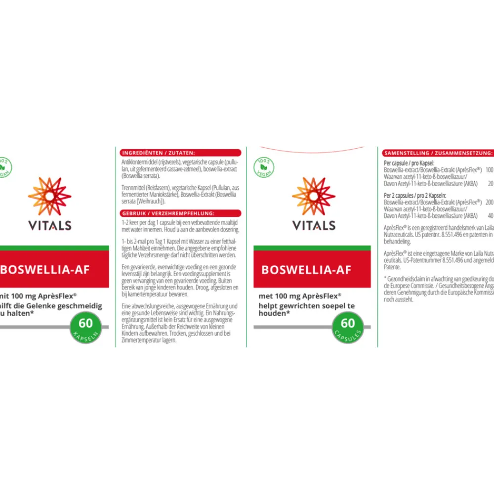 Spieren En Gewrichten<Vitals Boswelia Af 60 capsules