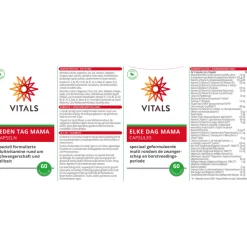 Zwangerschapsvitamine<Vitals Elke Dag Mama 60 capsules