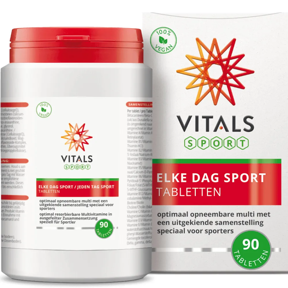 Multi Vitaminen En Mineralen<Vitals Elke Dag Sport 90 tabletten