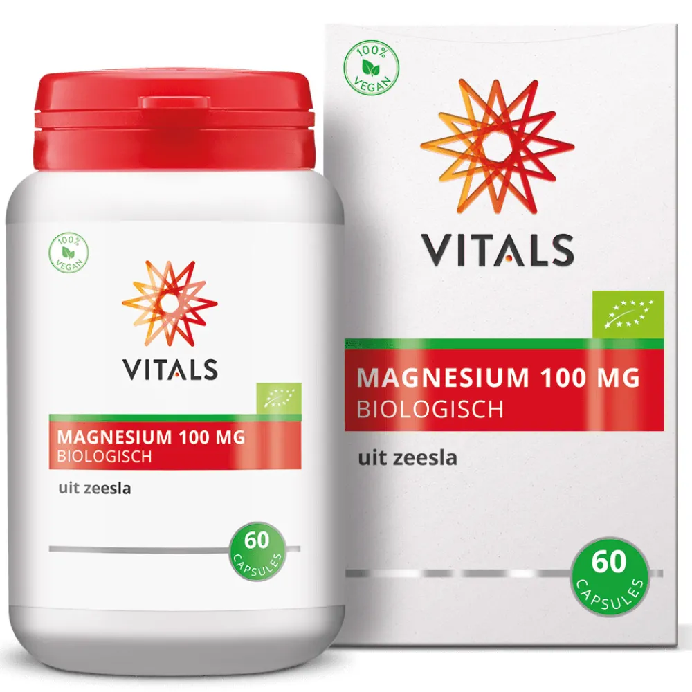 Magnesium Biologisch 100mg 60 capsules^Vitals New