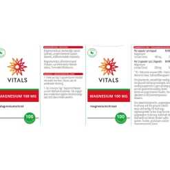 Magnesium 100mg 100 capsules^Vitals Outlet