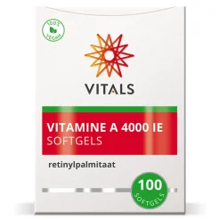 Vitaminen<Vitals Vitamine A Retinylpalmitaat 4000ie 100 softgels