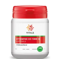 Vitaminen<Vitals Vitamine D3 1000IE 100 capsules