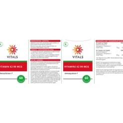 Vitamine K2 90mcg 60 capsules^Vitals Clearance