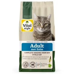 Kattenvoer<Vitalstyle Adult Zalm Kattenvoer 1,5 kg