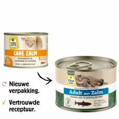 New Kattenvoer Blik Care Zalm 200 gr Kattenvoer