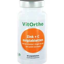 Mineralen<Vitortho Zink & C 60 tabletten