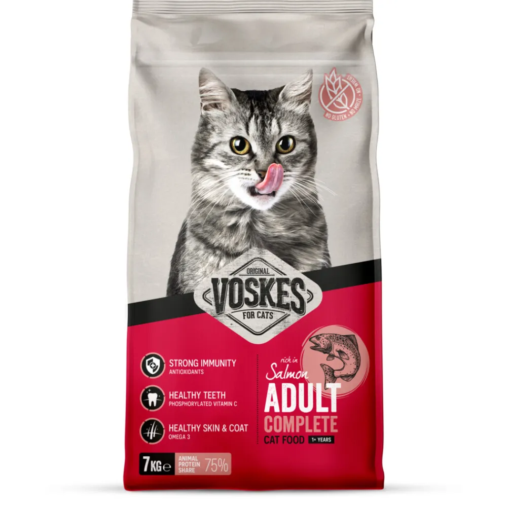 Kattenbrokken Adult Zalm 7 kg^Voskes New