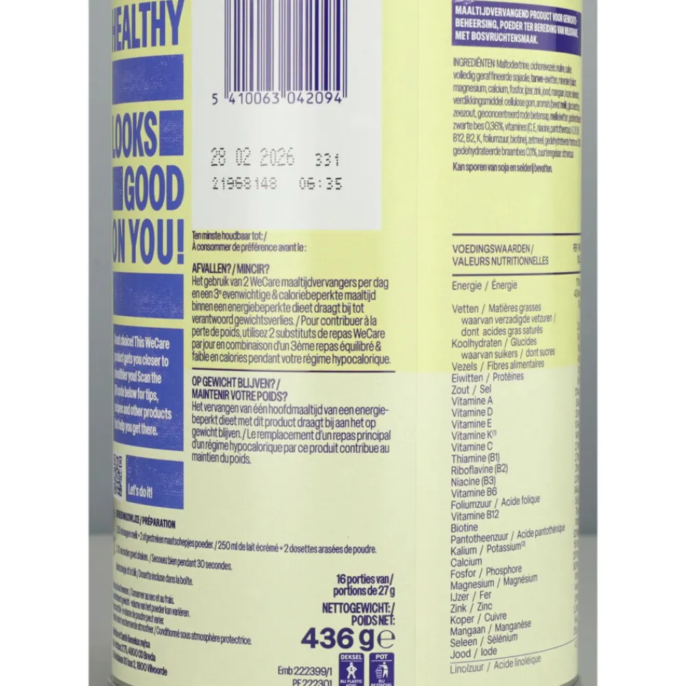 Dranken<WeCare Meal Replacement Shake Forest Fruit 436 gr