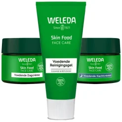 Reiniging|Dag- & Nachtcrème<WELEDA Skin Food Routine - Voedende Dagcréme 1 x 40 ml, Voedende Nachtcréme 1 x 40 ml & Reinigingsgel 1 x 75 ml Pakket