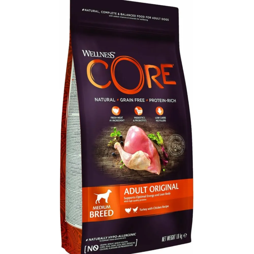 Hondenvoer<Wellness Core Hondenvoer Original Kalkoen - Kip 1,8 kg