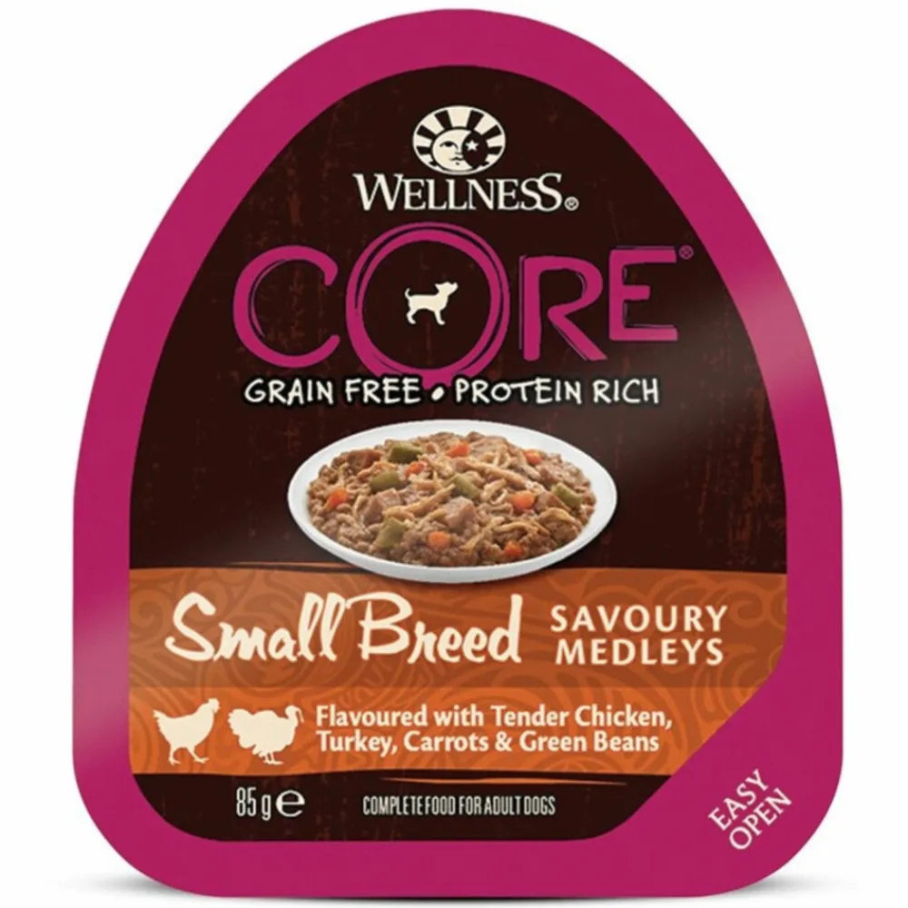 Hondenvoer<Wellness Core Hondenvoer Small Savoury Medleys Kip - Kalkoen 85 gr
