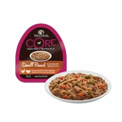 Hondenvoer<Wellness Core Hondenvoer Small Savoury Medleys Kip - Kalkoen 85 gr