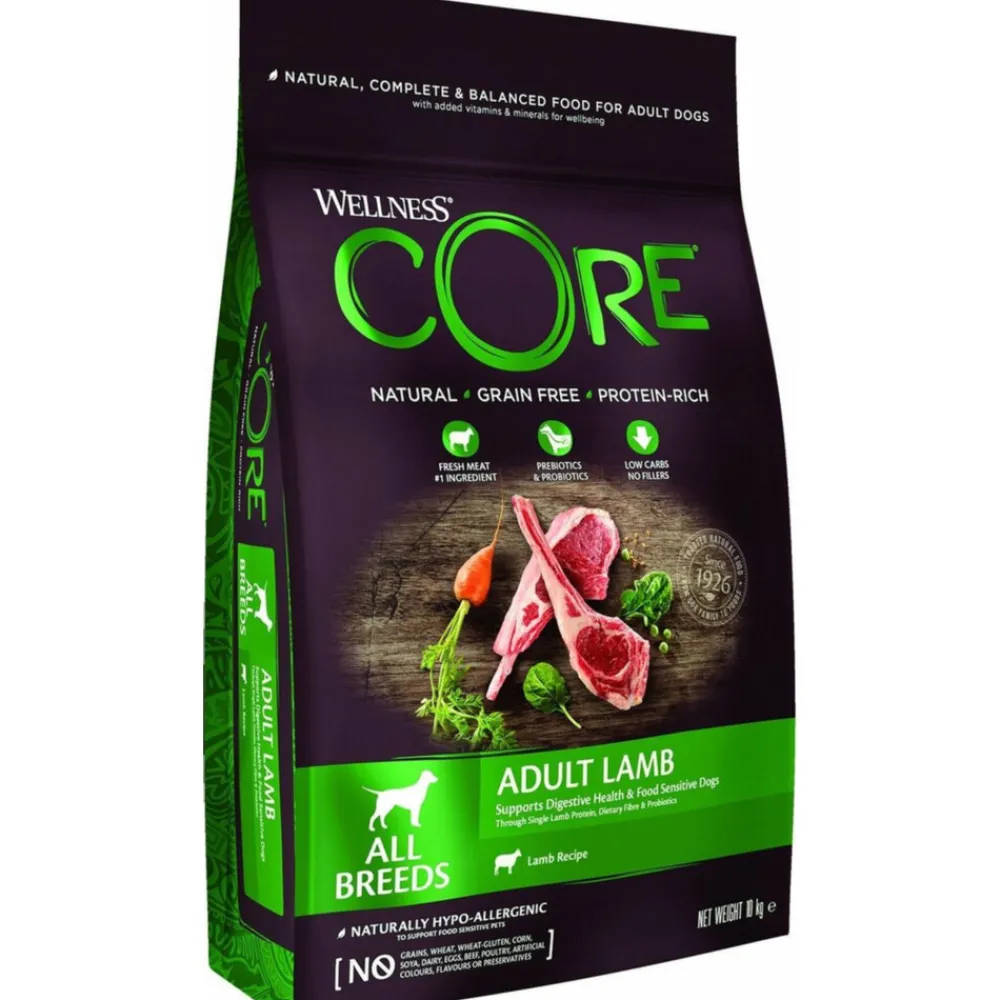 Hondenvoer Lam 10 kg^Wellness Core Outlet