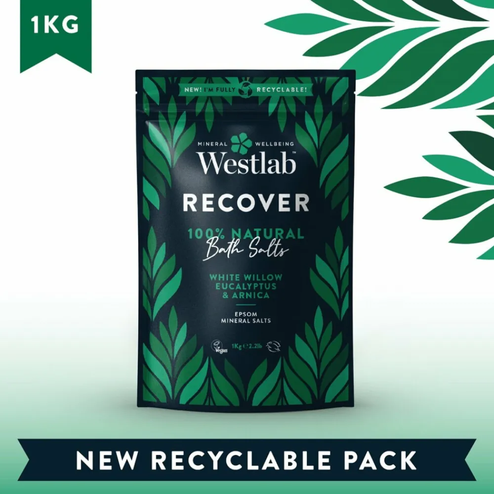 100% Natuurlijk Badzout Recover 1000 gr^Westlab Outlet