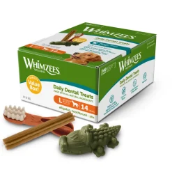 Snacks<Whimzees Variety Voordeelverpakking Large 14 stuks